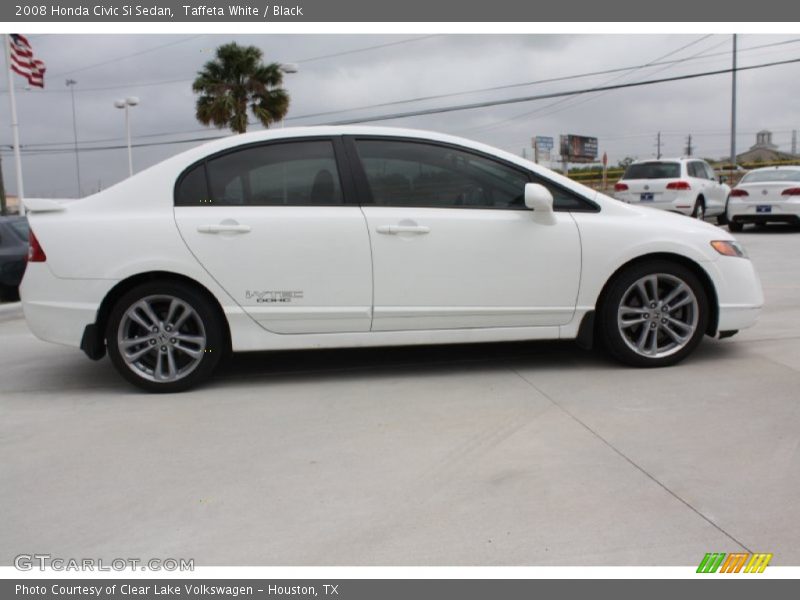 Taffeta White / Black 2008 Honda Civic Si Sedan