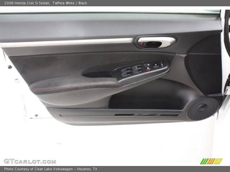 Taffeta White / Black 2008 Honda Civic Si Sedan