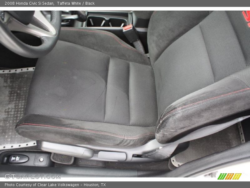 Taffeta White / Black 2008 Honda Civic Si Sedan