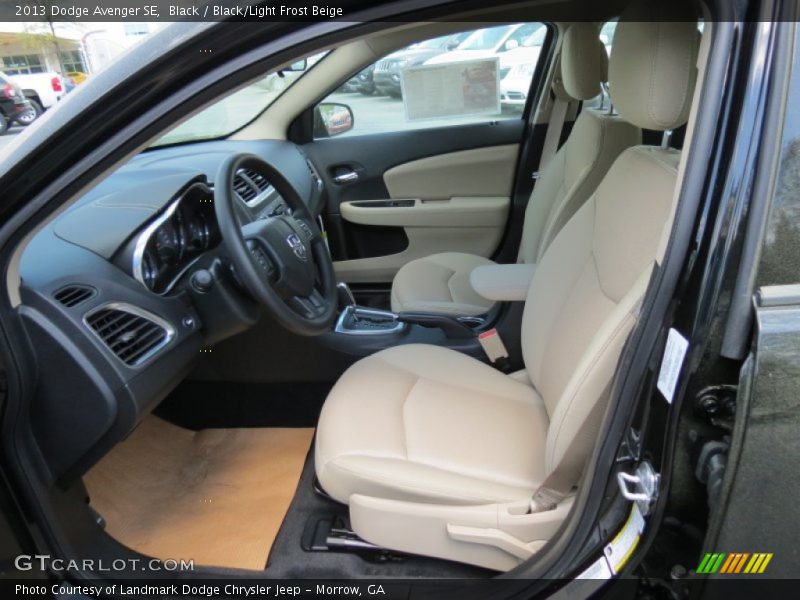 Black / Black/Light Frost Beige 2013 Dodge Avenger SE