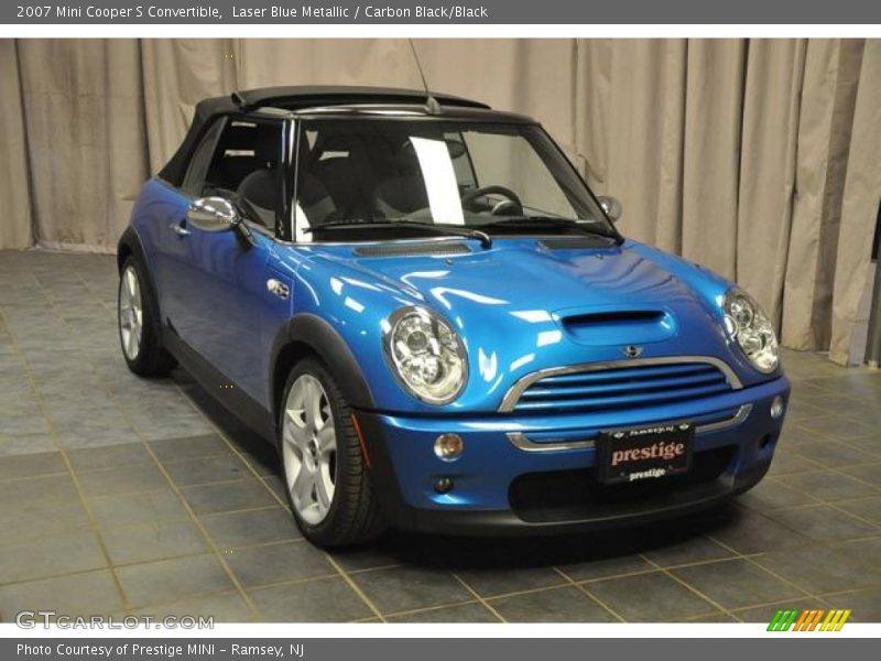 Laser Blue Metallic / Carbon Black/Black 2007 Mini Cooper S Convertible