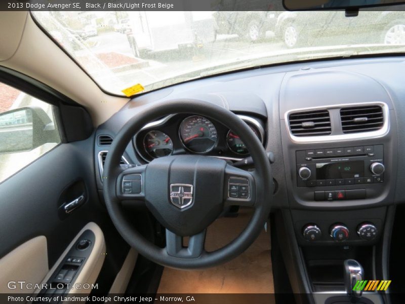 Black / Black/Light Frost Beige 2013 Dodge Avenger SE