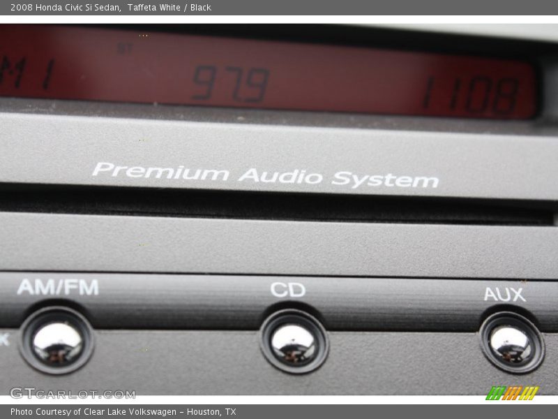 Taffeta White / Black 2008 Honda Civic Si Sedan