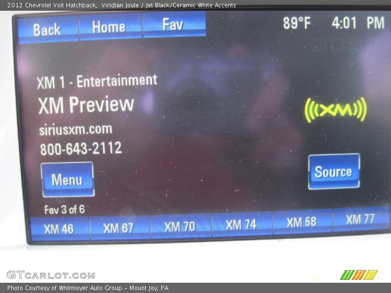 Viridian Joule / Jet Black/Ceramic White Accents 2012 Chevrolet Volt Hatchback
