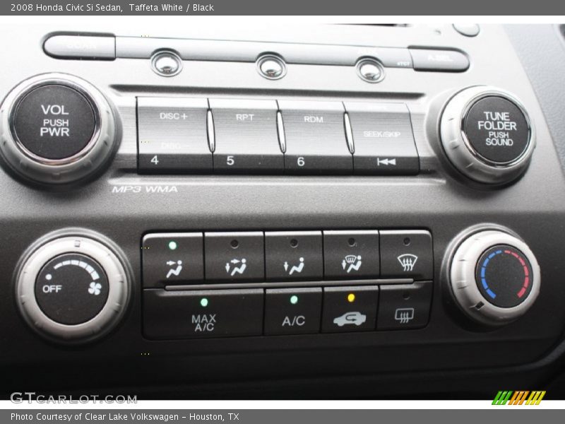 Taffeta White / Black 2008 Honda Civic Si Sedan