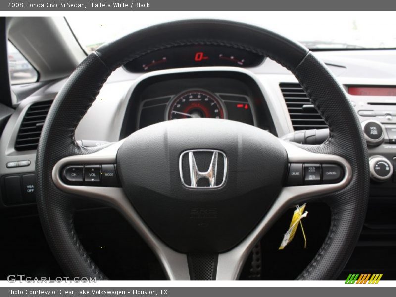 Taffeta White / Black 2008 Honda Civic Si Sedan