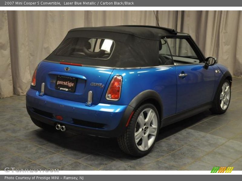 Laser Blue Metallic / Carbon Black/Black 2007 Mini Cooper S Convertible