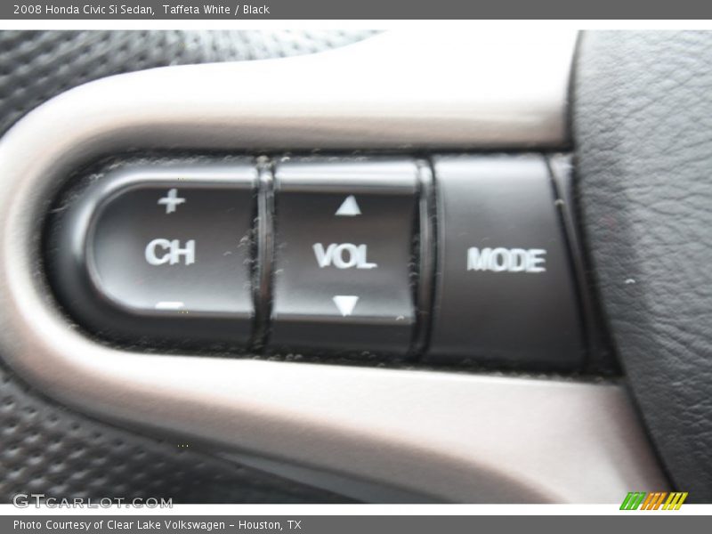 Taffeta White / Black 2008 Honda Civic Si Sedan