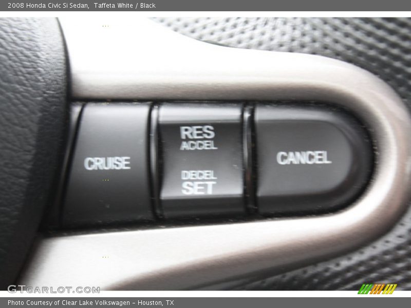Taffeta White / Black 2008 Honda Civic Si Sedan
