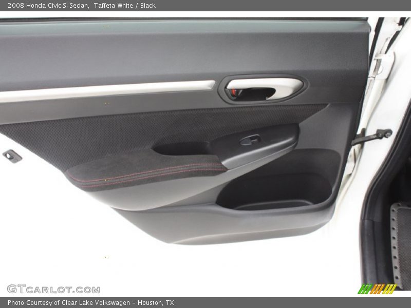 Taffeta White / Black 2008 Honda Civic Si Sedan