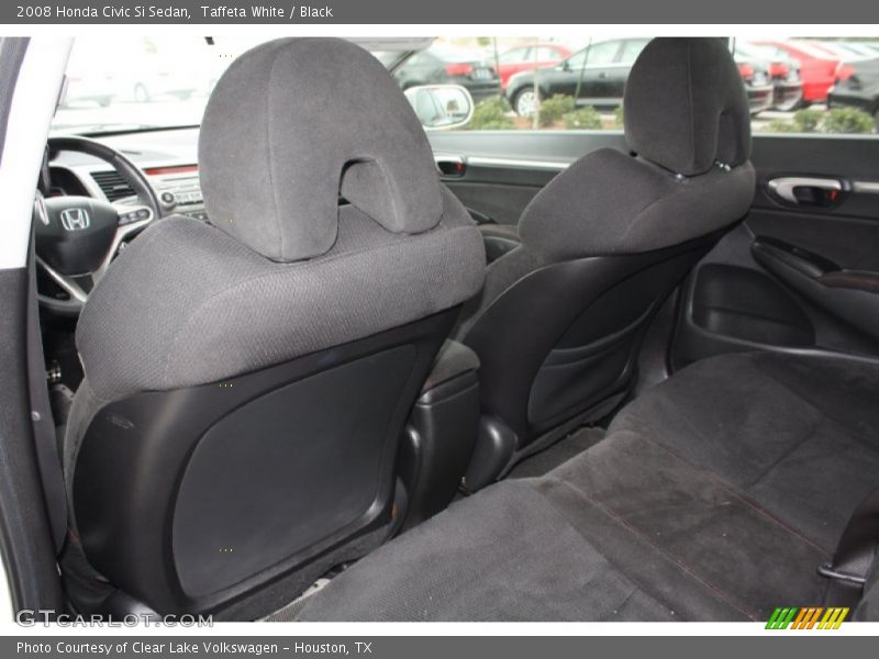 Taffeta White / Black 2008 Honda Civic Si Sedan