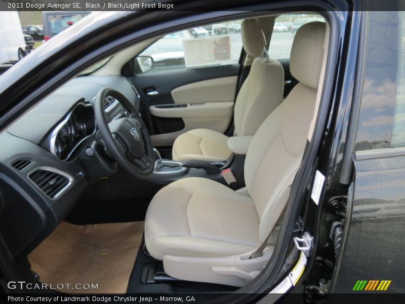 Black / Black/Light Frost Beige 2013 Dodge Avenger SE