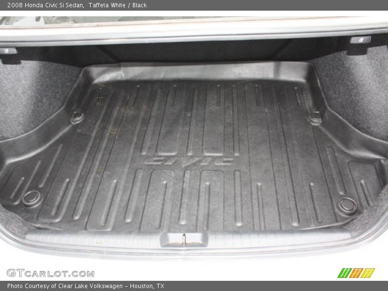 Taffeta White / Black 2008 Honda Civic Si Sedan
