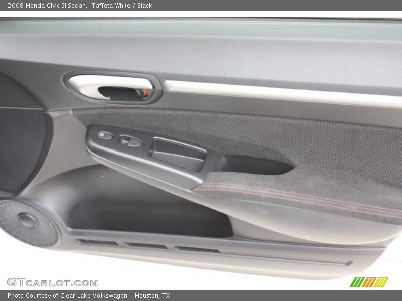 Taffeta White / Black 2008 Honda Civic Si Sedan