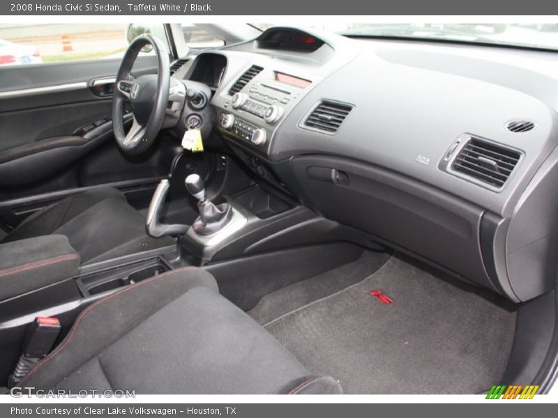 Taffeta White / Black 2008 Honda Civic Si Sedan