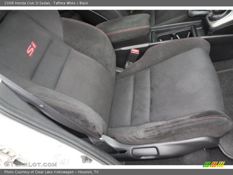 Taffeta White / Black 2008 Honda Civic Si Sedan