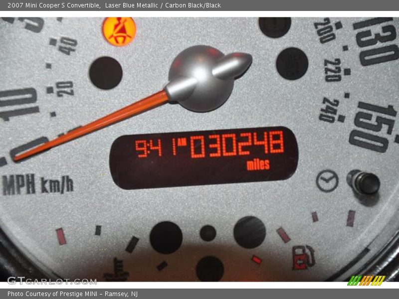 Laser Blue Metallic / Carbon Black/Black 2007 Mini Cooper S Convertible