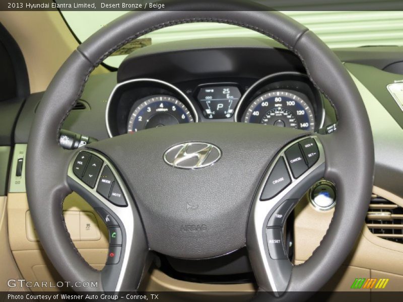 Desert Bronze / Beige 2013 Hyundai Elantra Limited