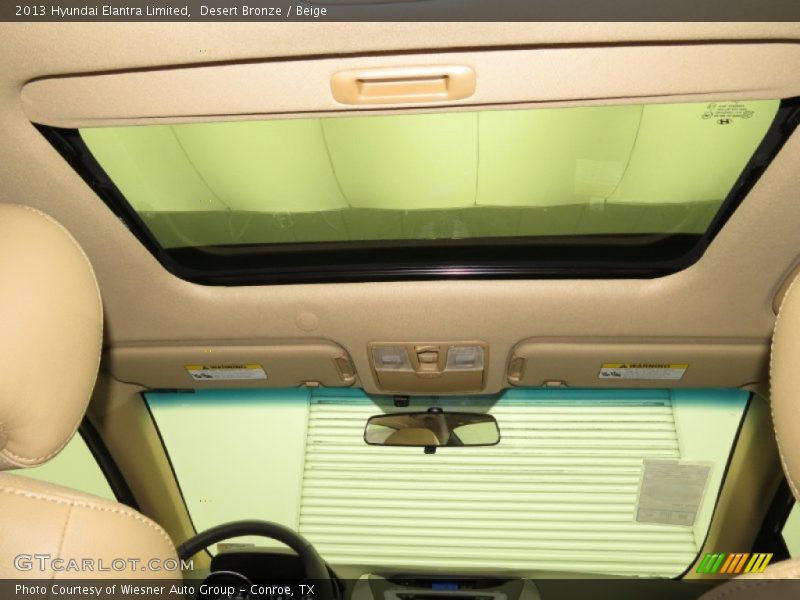 Desert Bronze / Beige 2013 Hyundai Elantra Limited