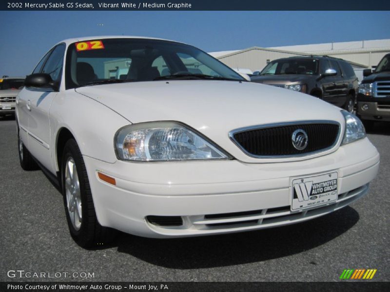 Vibrant White / Medium Graphite 2002 Mercury Sable GS Sedan
