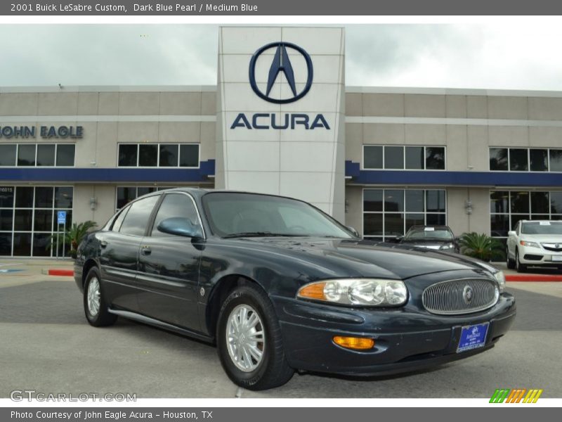 Dark Blue Pearl / Medium Blue 2001 Buick LeSabre Custom