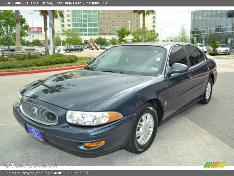 Dark Blue Pearl / Medium Blue 2001 Buick LeSabre Custom