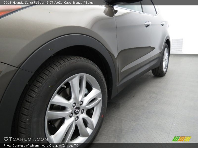 Cabo Bronze / Beige 2013 Hyundai Santa Fe Sport 2.0T AWD