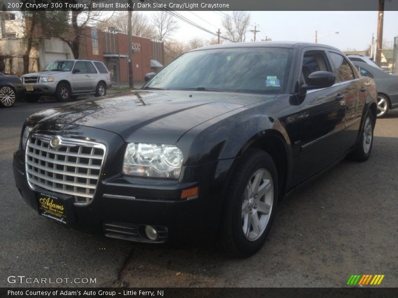 Brilliant Black / Dark Slate Gray/Light Graystone 2007 Chrysler 300 Touring