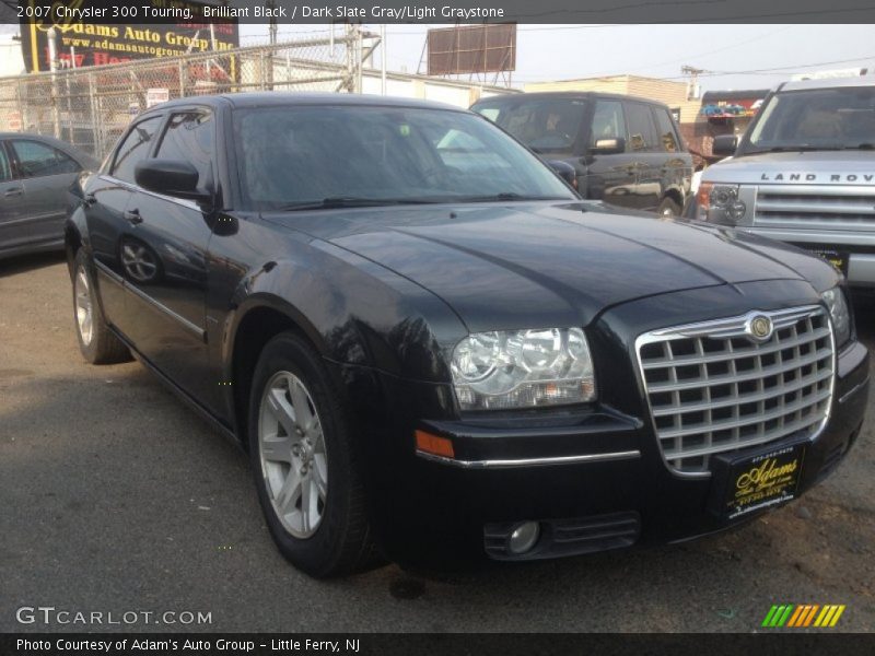Brilliant Black / Dark Slate Gray/Light Graystone 2007 Chrysler 300 Touring