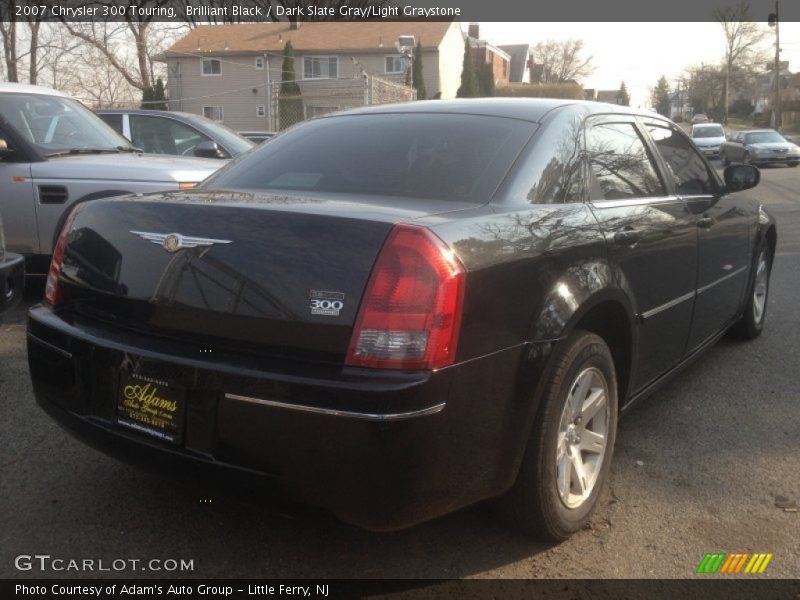 Brilliant Black / Dark Slate Gray/Light Graystone 2007 Chrysler 300 Touring