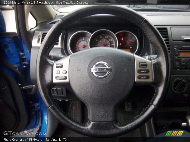 Blue Metallic / Charcoal 2009 Nissan Versa 1.8 S Hatchback