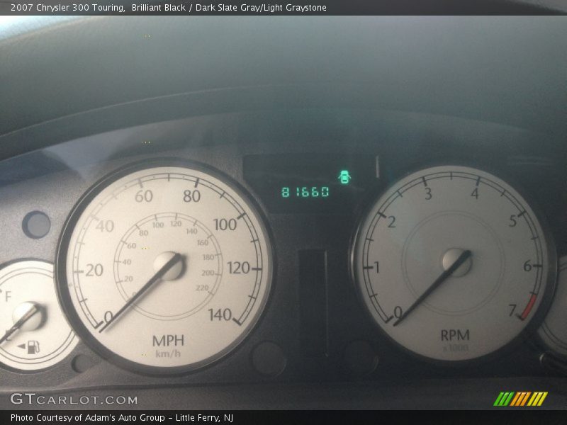 Brilliant Black / Dark Slate Gray/Light Graystone 2007 Chrysler 300 Touring