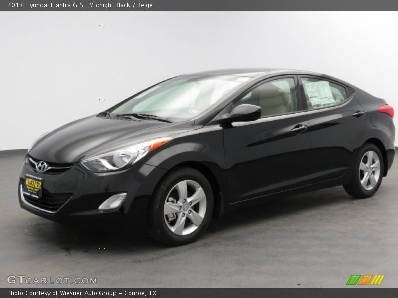 Midnight Black / Beige 2013 Hyundai Elantra GLS