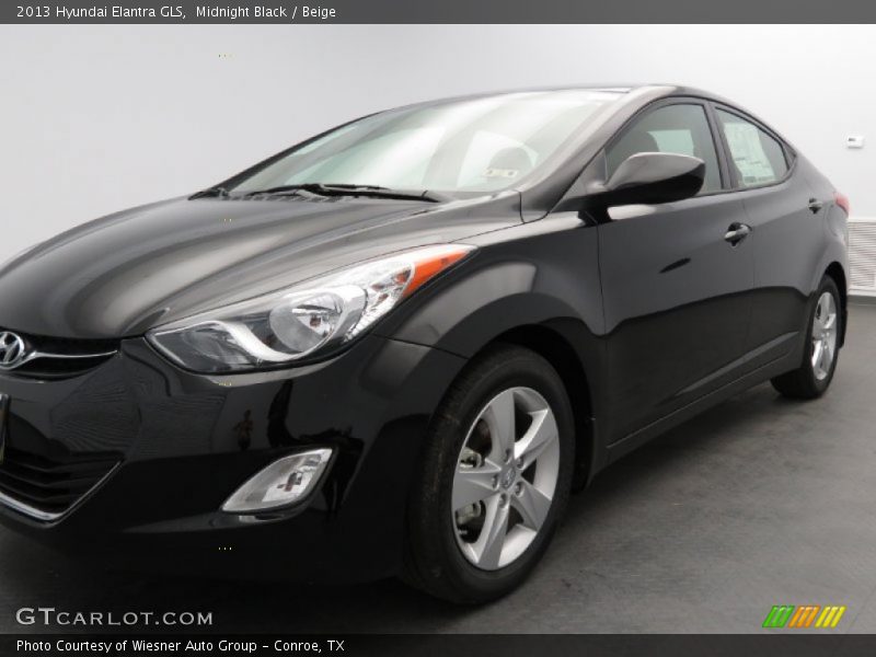 Midnight Black / Beige 2013 Hyundai Elantra GLS