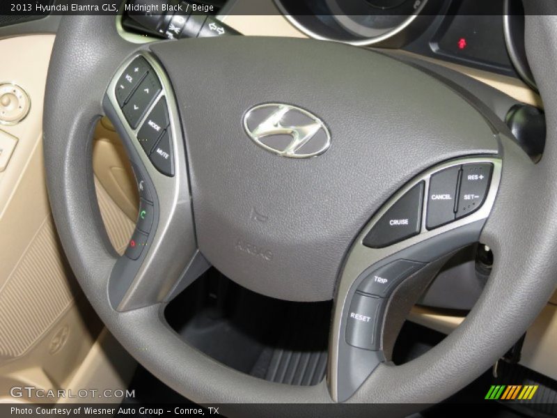 Midnight Black / Beige 2013 Hyundai Elantra GLS
