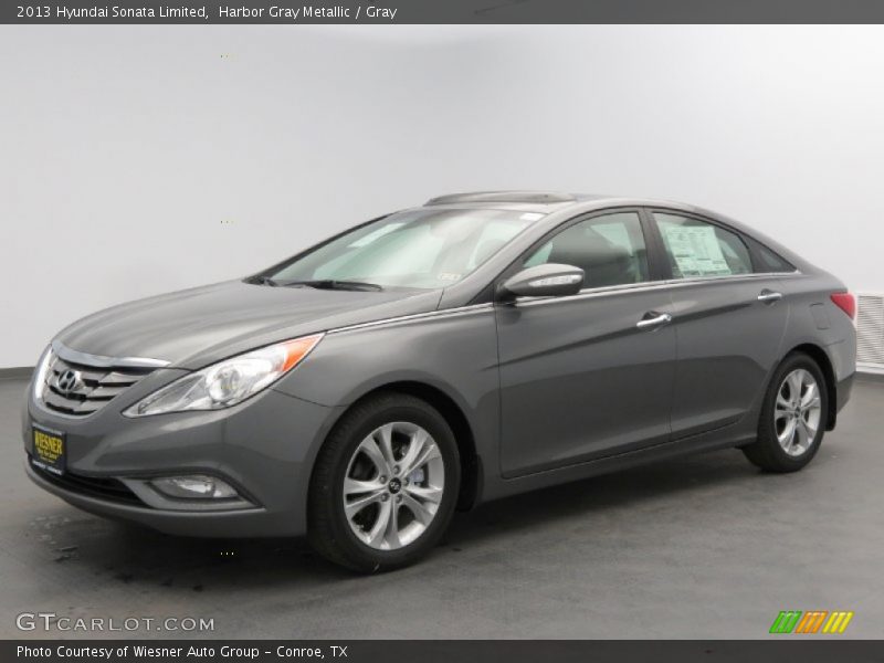 Harbor Gray Metallic / Gray 2013 Hyundai Sonata Limited