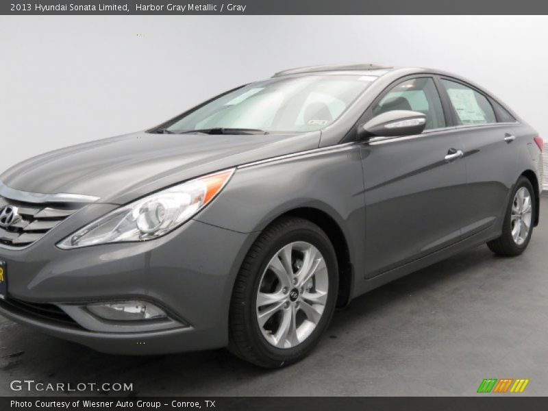 Harbor Gray Metallic / Gray 2013 Hyundai Sonata Limited