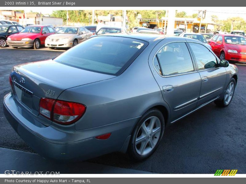 Brilliant Silver / Beige 2003 Infiniti I 35