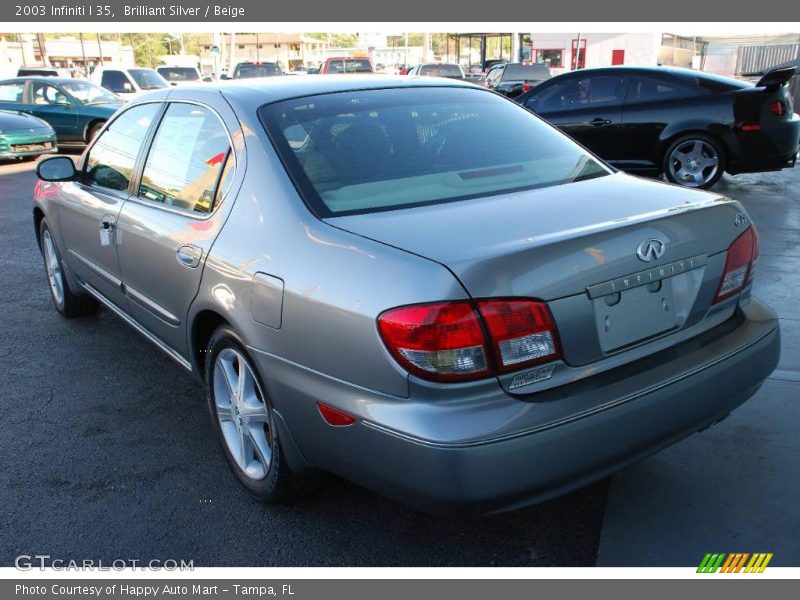 Brilliant Silver / Beige 2003 Infiniti I 35
