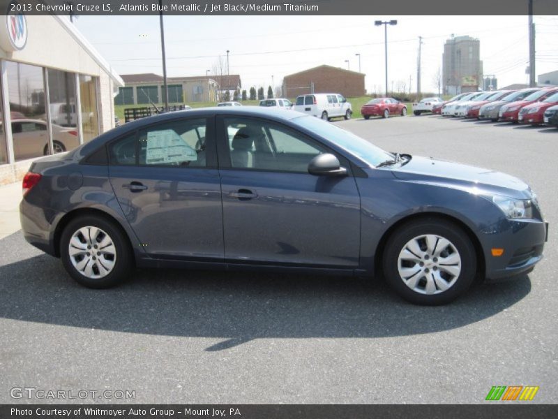 Atlantis Blue Metallic / Jet Black/Medium Titanium 2013 Chevrolet Cruze LS