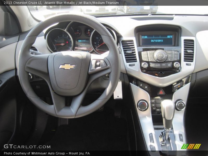 Atlantis Blue Metallic / Jet Black/Medium Titanium 2013 Chevrolet Cruze LS