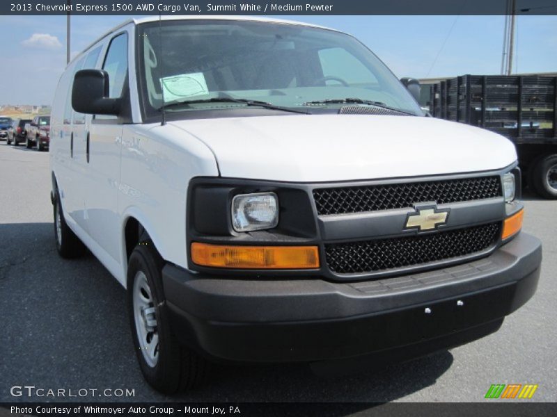 Summit White / Medium Pewter 2013 Chevrolet Express 1500 AWD Cargo Van