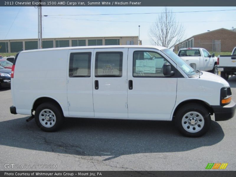  2013 Express 1500 AWD Cargo Van Summit White