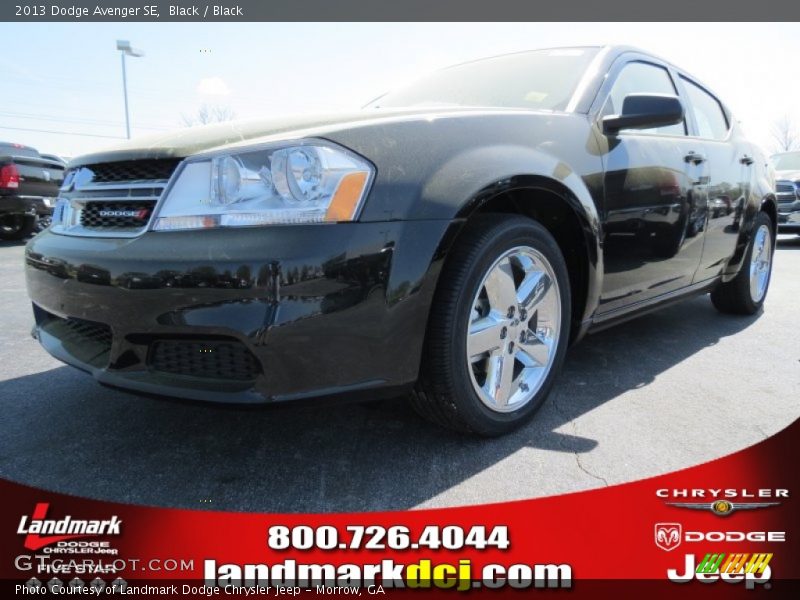 Black / Black 2013 Dodge Avenger SE