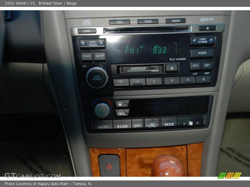 Brilliant Silver / Beige 2003 Infiniti I 35