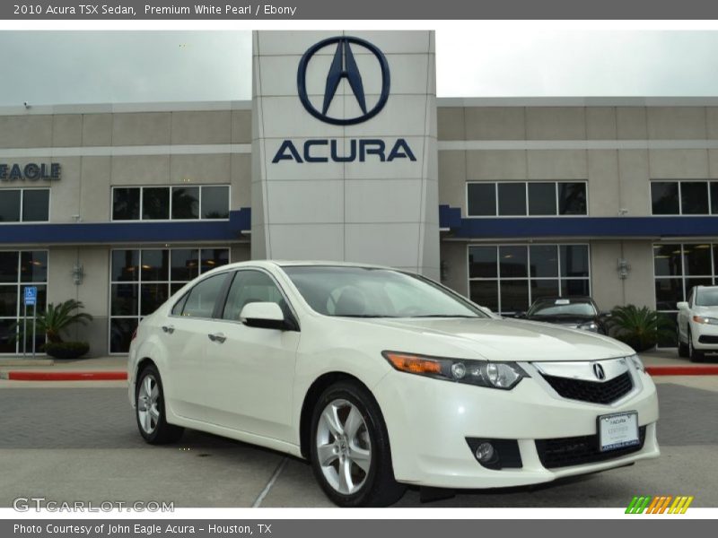 Premium White Pearl / Ebony 2010 Acura TSX Sedan