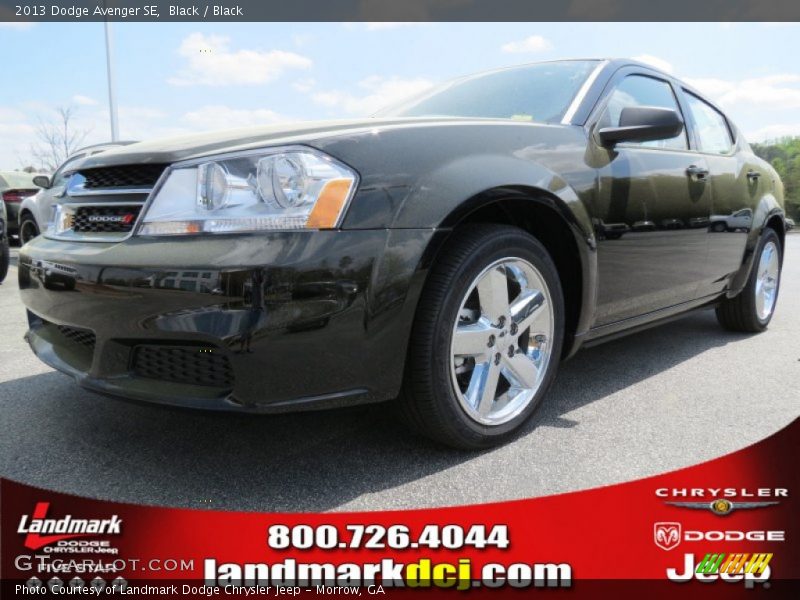 Black / Black 2013 Dodge Avenger SE