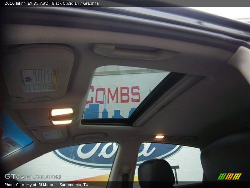 Black Obsidian / Graphite 2010 Infiniti EX 35 AWD