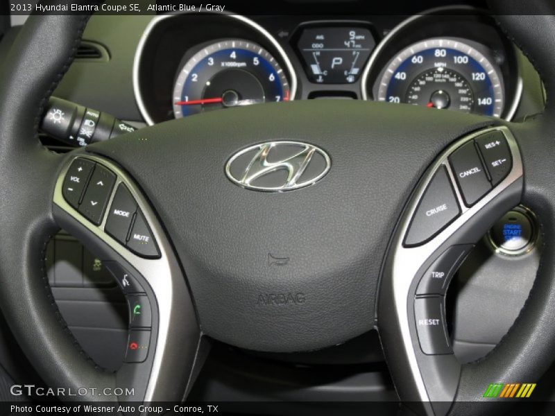 Atlantic Blue / Gray 2013 Hyundai Elantra Coupe SE