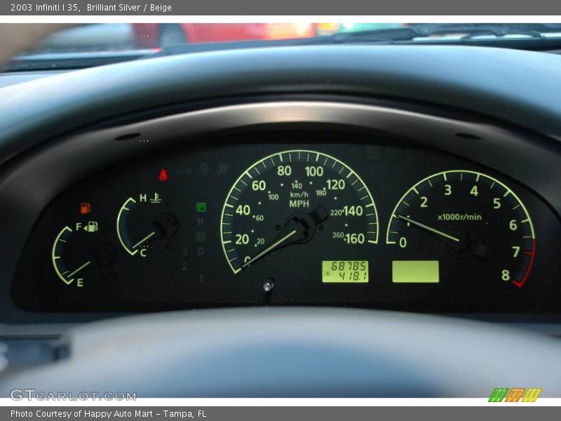 Brilliant Silver / Beige 2003 Infiniti I 35